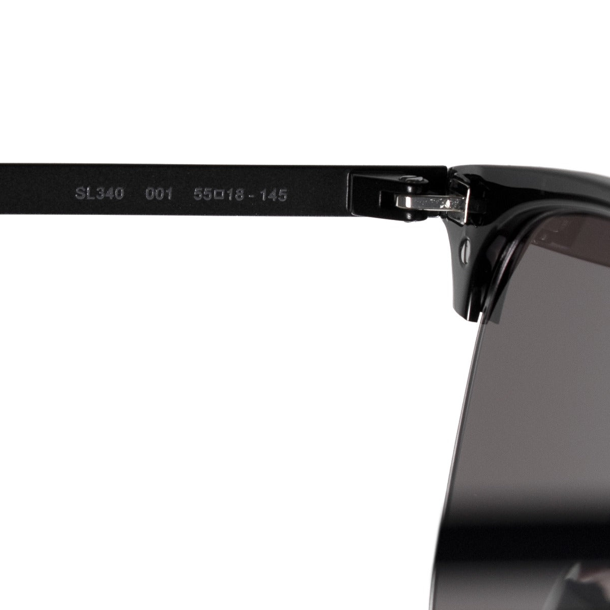 title:Saint Laurent Square Sunglasses SL340 001 55;color:Black