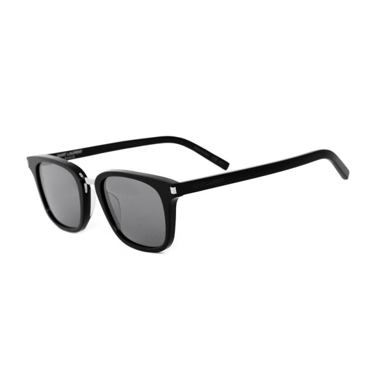 title:Saint Laurent Square Sunglasses SL341 001 51;color:Black