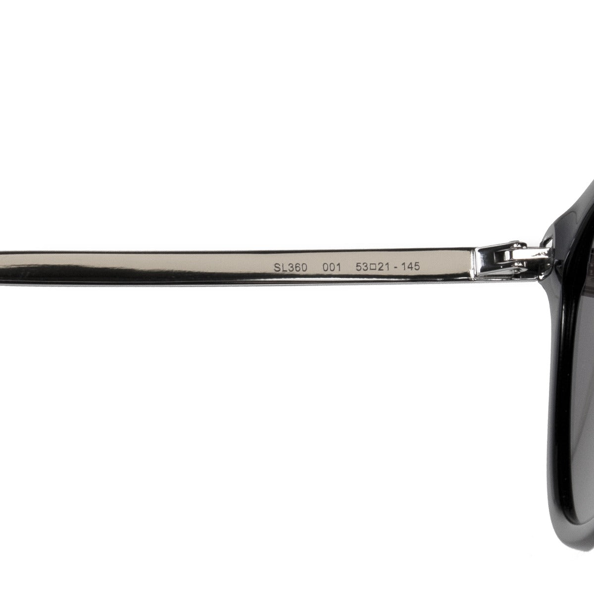 title:Saint Laurent Square Sunglasses SL360 001 53;color:Black