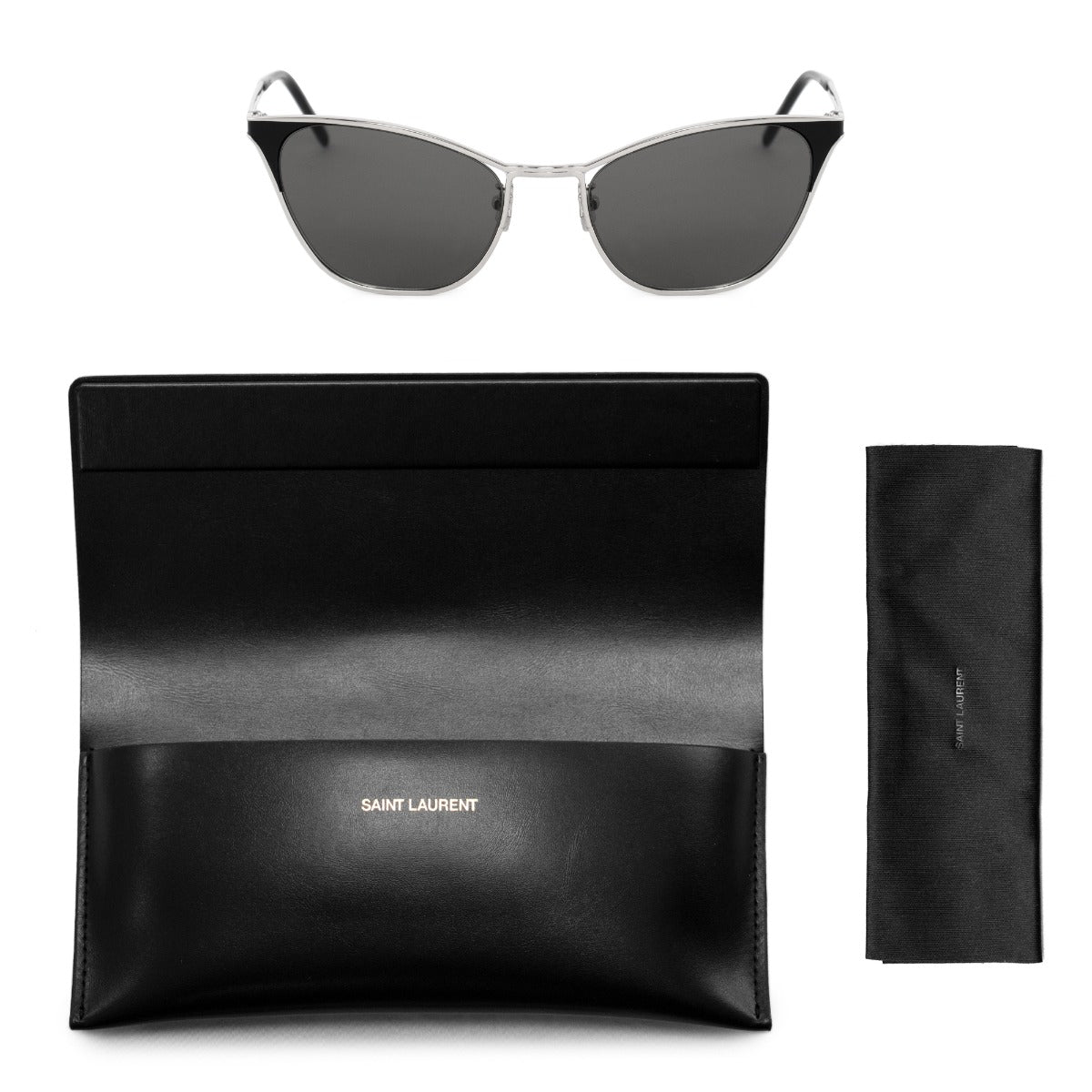 title:Saint Laurent Cat Eye Sunglasses SL409 001 55;color:not applicable