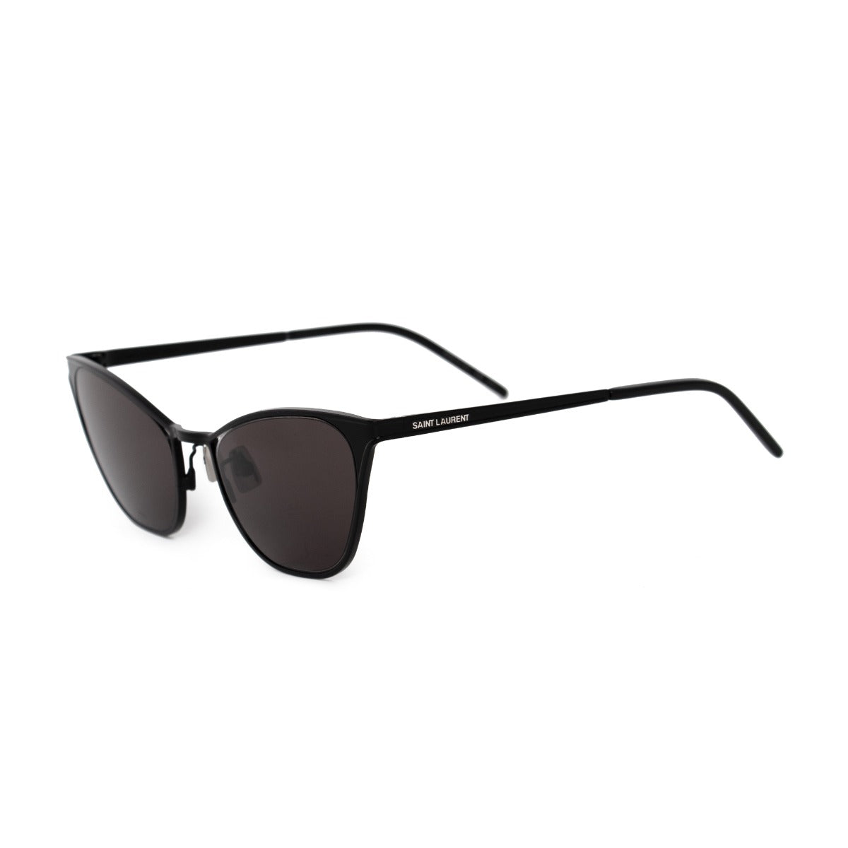 title:Saint Laurent Cat Eye Sunglasses SL409 002 55;color:Black