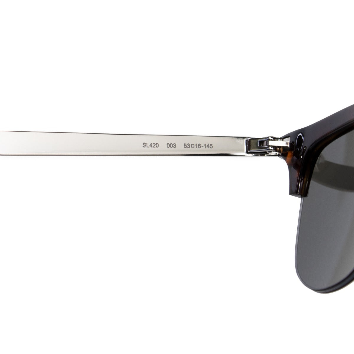 title:Saint Laurent Wayfarer Sunglasses SL420 003 53;color:Brown