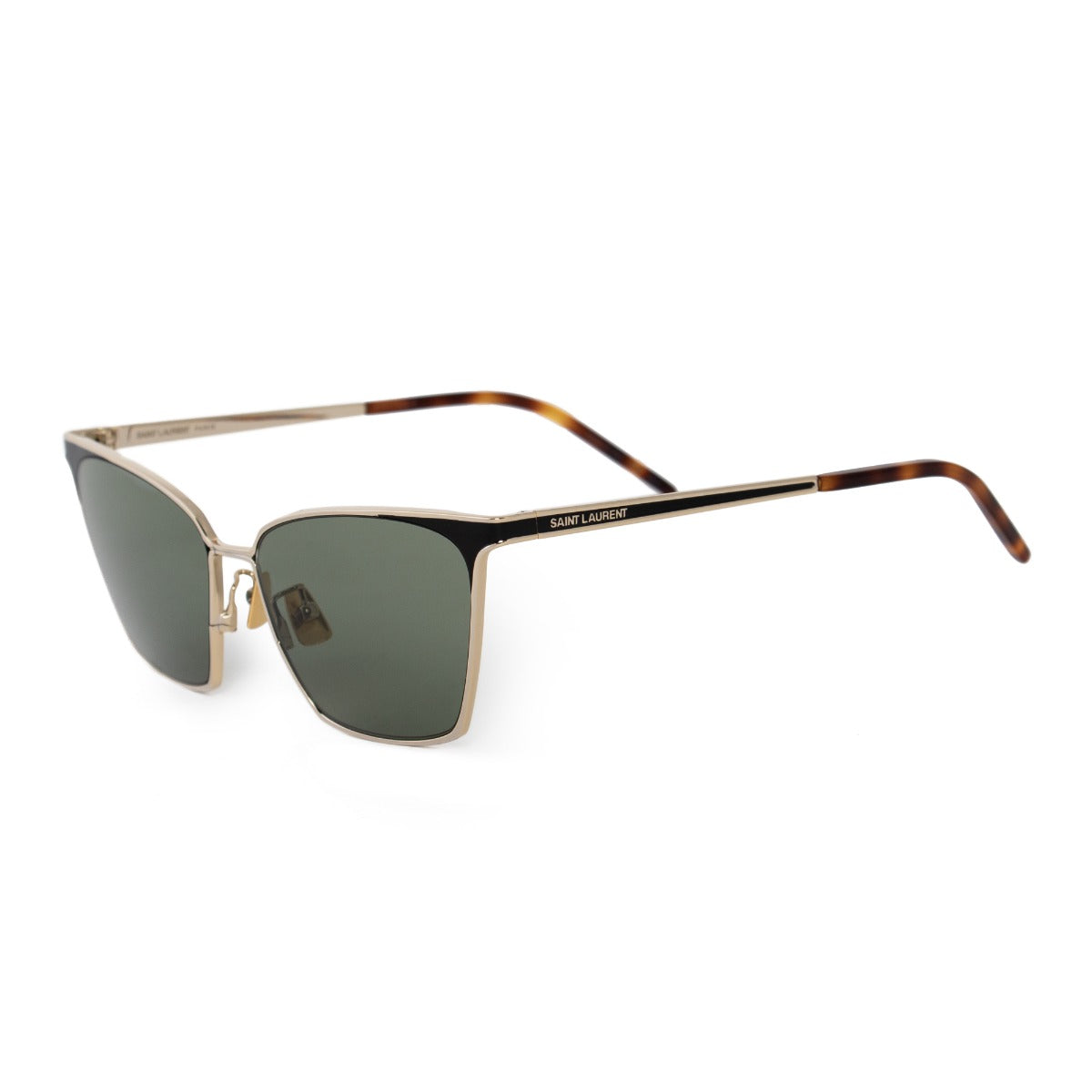 title:Saint Laurent Cat Eye Sunglasses SL429 002 56;color:Gold