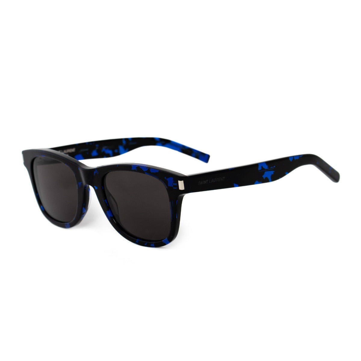 title:Saint Laurent Square Sunglasses SL51 042 50;color:Blue