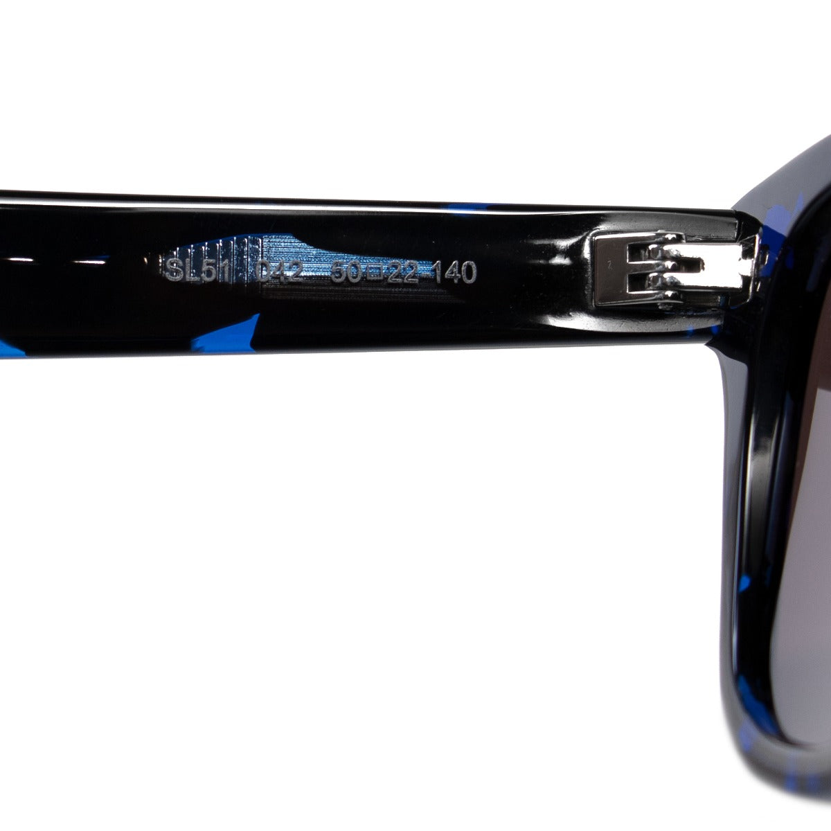 title:Saint Laurent Square Sunglasses SL51 042 50;color:Blue