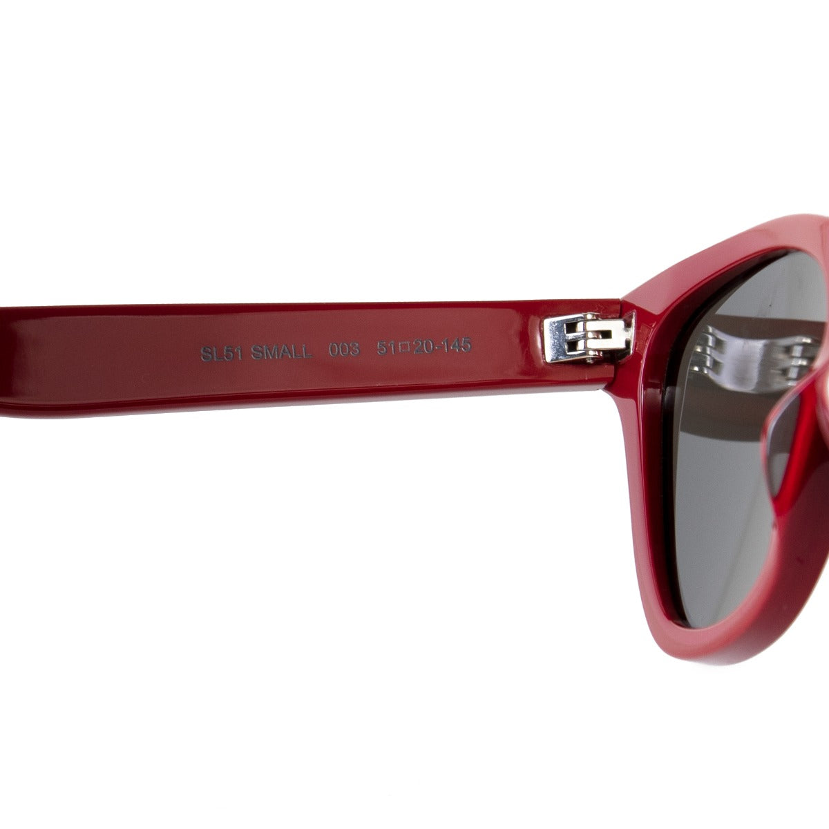 title:Saint Laurent Square Sunglasses SL51 003 51;color:Red