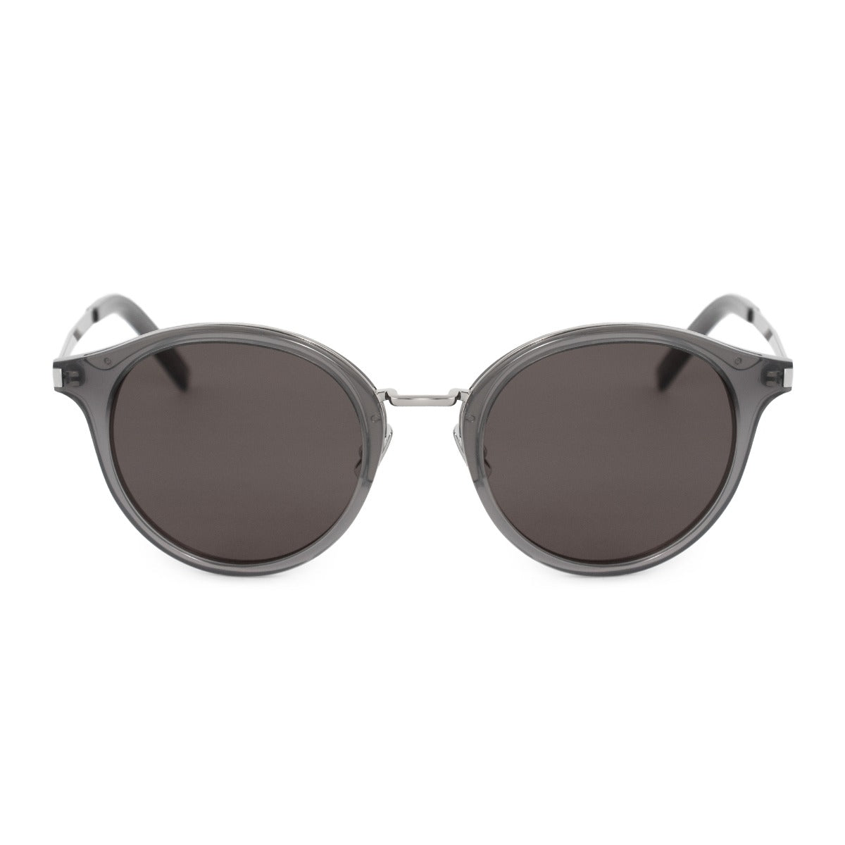 title:Saint Laurent Round Sunglasses SL57 005 49;color:Gray