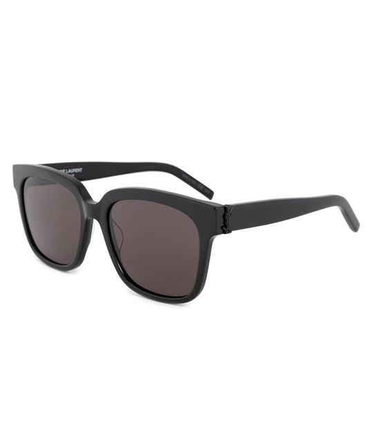 title:Saint Laurent SL M40 001 54 Square Sunglasses;color:Black