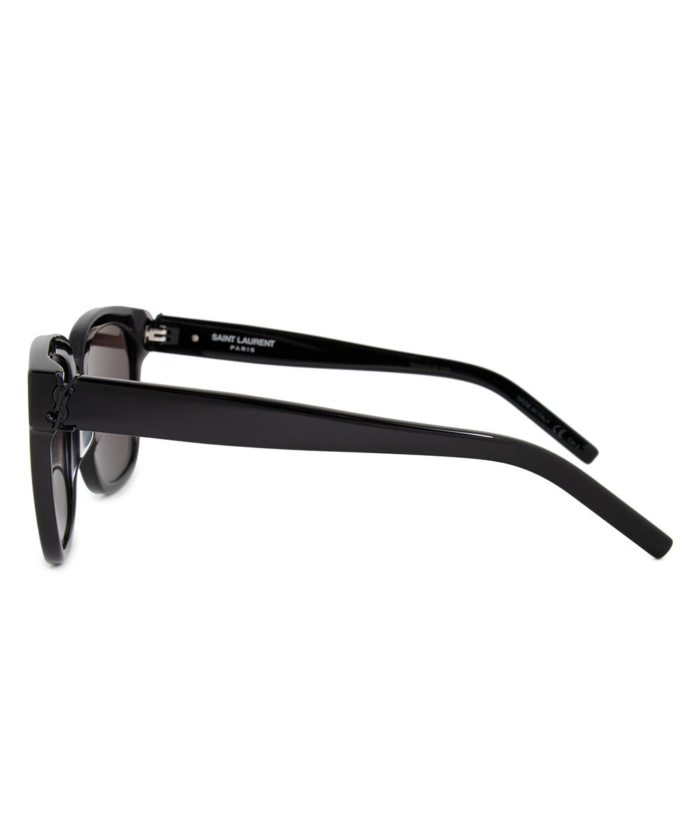 title:Saint Laurent SL M40 001 54 Square Sunglasses;color:Black