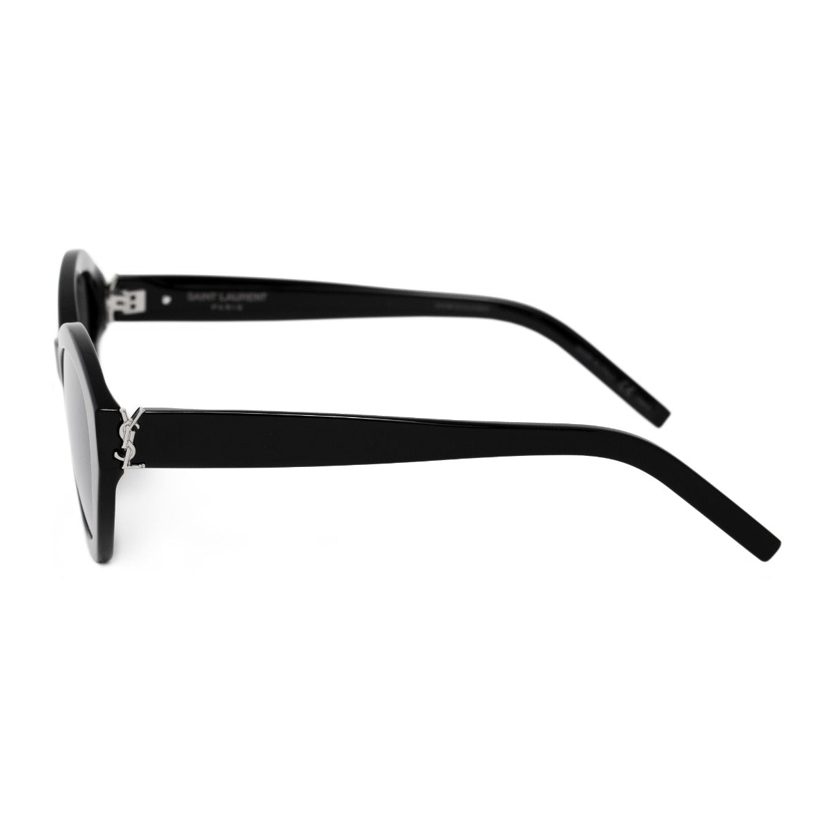 title:Saint Laurent Oval Sunglasses SLM60 005 54;color:Black